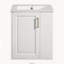 Armoire de salle de bain murale 20 "avec armoire latérale, armoire de salle de bain avec porte à fermeture douce, meuble-lavabo moderne avec lavabo, blanc