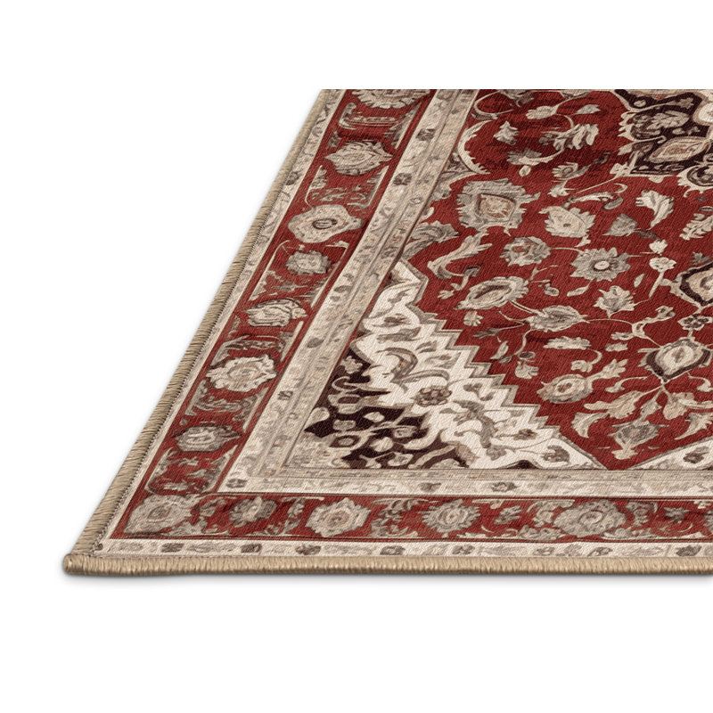 Tapis brun lavable à la machine, Carré 4 pi