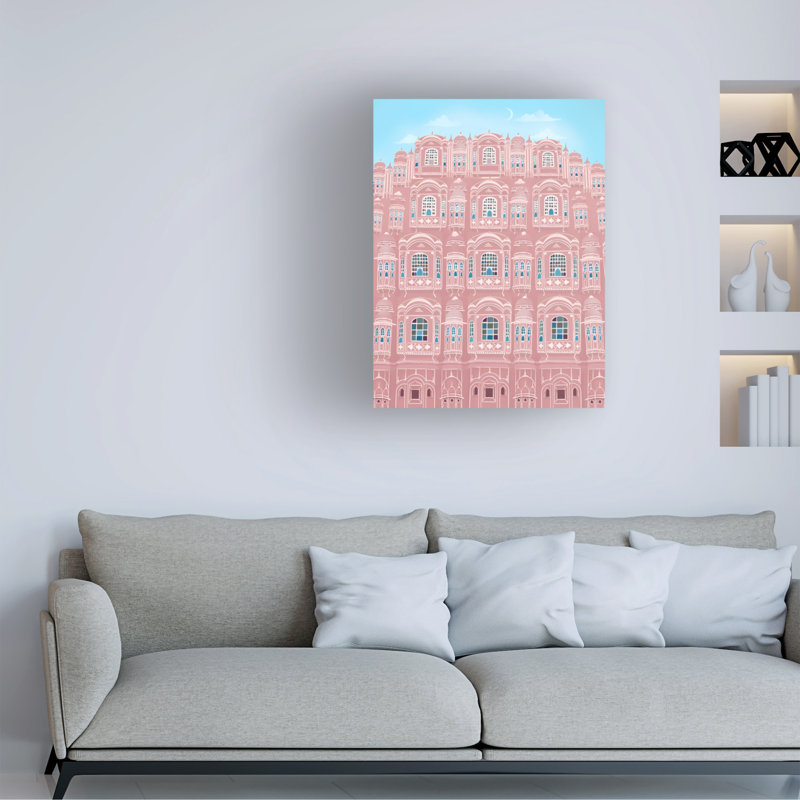 Art sur toile, Bolaire Petra Lizde Jaipur, Inde, H 19 po x l 14 po