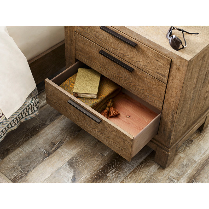 Kaziyah 30'' W Solid Wood Nightstand