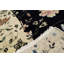 Hand-Knotted High-Quality Black and Beige Area Rug