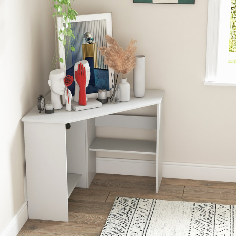Naason Computer Desk, White