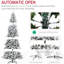 Arbre artificiel enneigé 9 pi, 616 branches, facile à façonner, feu, décoration, arbre de 9 pieds avec feuilles Home Celebration, fonction d'extension automatique réaliste, Noël