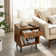 Vansant 1 - Drawer Nightstand with Drawer and Open Compartment, Solid Wood Legs
