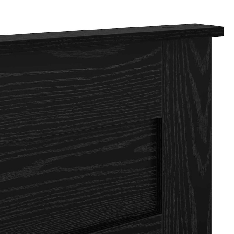 Panel Headboard, Queen, Black Oak