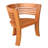 2 - Person Teak Wood Patio Dining Set with Round Table