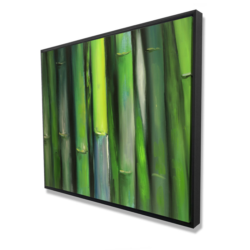 Bamboo Plant - Asian Framed Canvas for Bedroom Decor