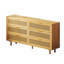 Commode 6 tiroirs, commode double, armoire de rangement à 6 tiroirs, buffet, console-1187731002