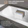 60" W X 36'' D Alcove Rectangular Bathtub Drop-In Soaking Tub 3-Wall Acrylic White Bathroom Tub With Reversible Installation & Built-In Armrest