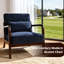 Fauteuil Mid-Century moderne, fauteuil d'appoint avec structure en bois massif et coussin lombaire amovible pour le salon, la chambre à coucher, le bureau-1895847200-1895847206