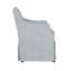 Chaise rembourrée avec accoudoirs et roulettes cachées-848197400