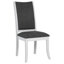 Chaise de salle à manger rembourrée Judd blanc perle