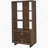 3-Shelf Bookcase With Slatted Doors