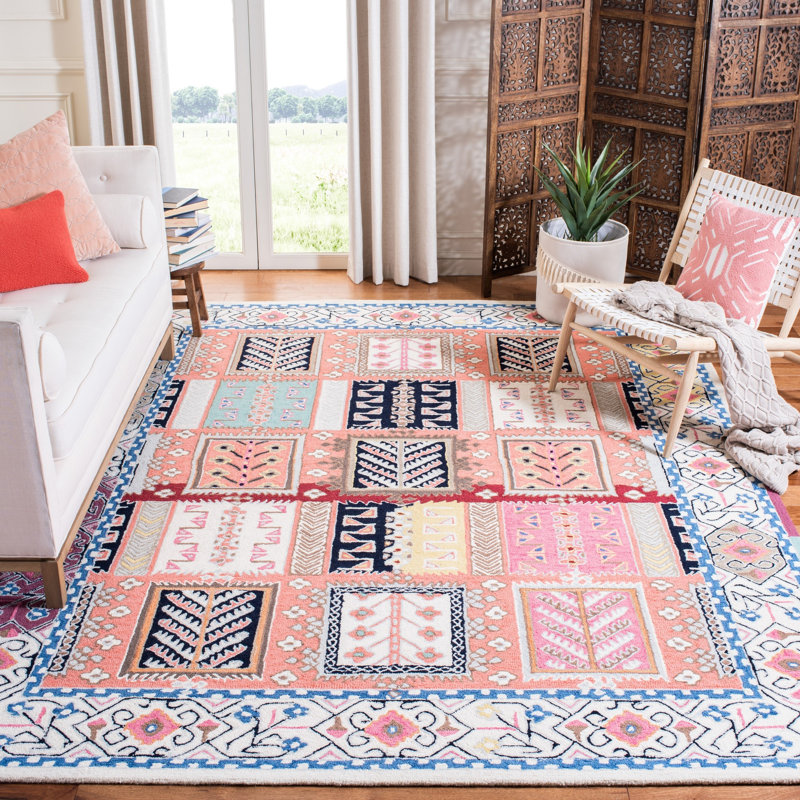 Pimm Hand Tufted Wool Oriental Rug, Rectangle 8' x 10'