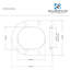  Soft Close Toilet Seat U Shape Ultra Slim Design Quick Release 360 x 425 x 25mm (WxDxH)