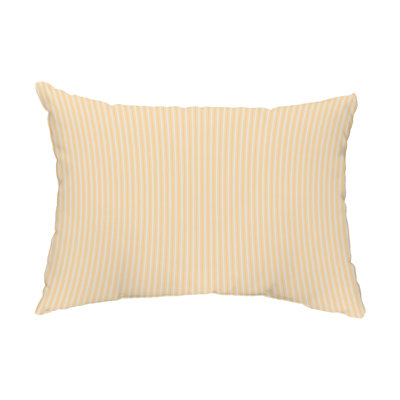 Ticking Stripe Outdoor Rectangular Pillow Cover & Insert
