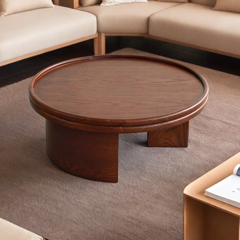 Table basse de style rétro, Brun