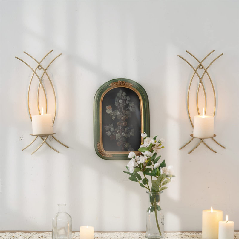 2 Piece Metal Wall Wall Sconce Set