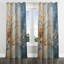 Rideau occultant traditionnel avec œillets orange et bleu sarcelle Glowing Embers III-1586709407-1587456003