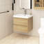 Ensemble de meuble-lavabo simple 23,6 po avec plateau en résine Cynthea-490582024
