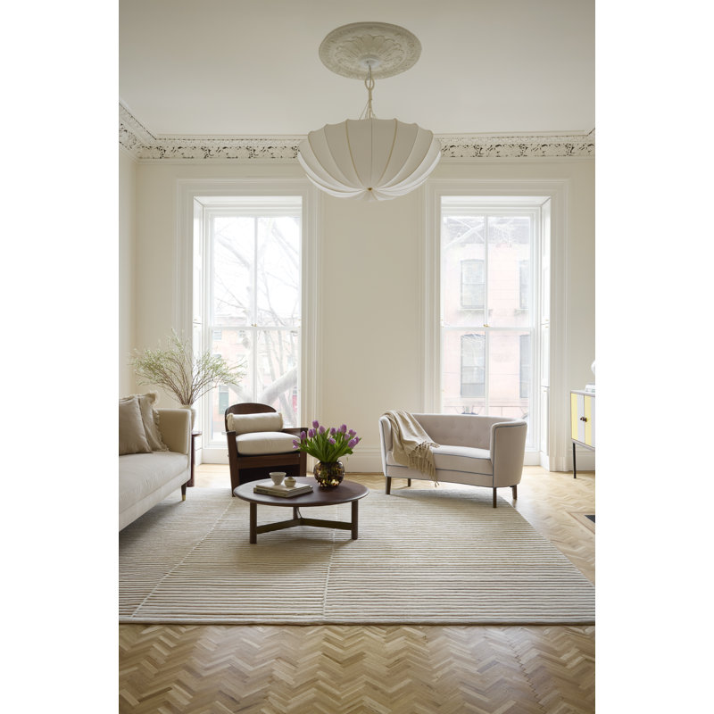 Corduroy Rug Hand Loomed Wool  Rug, Rectangle 2' x 3'