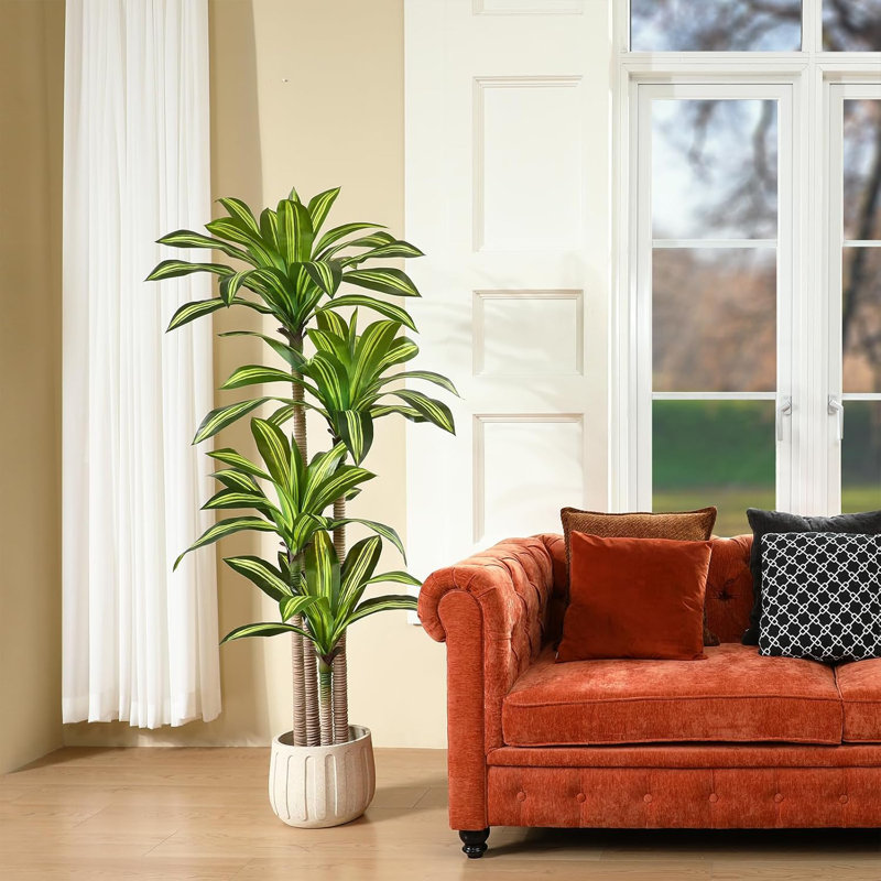 Arbre Dracaena artificiel d'intérieur 6 pi