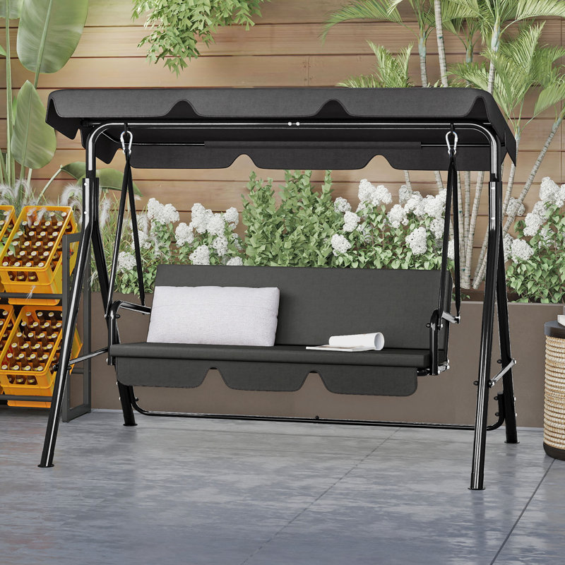 Katrein Porch Swing, Grey