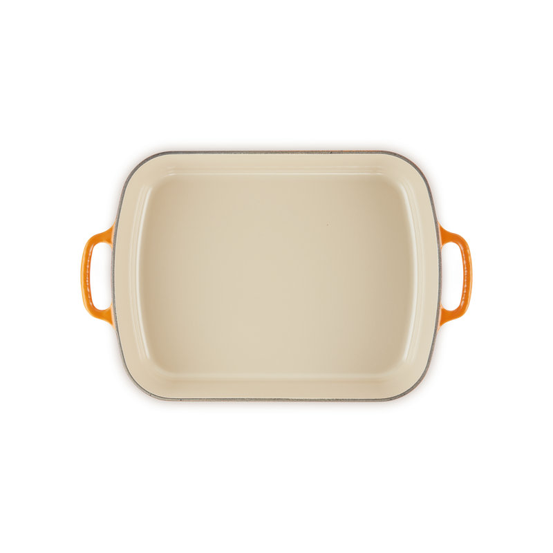 Le Creuset Signature Enameled Cast Iron Roaster, 5.25 qt., Flame