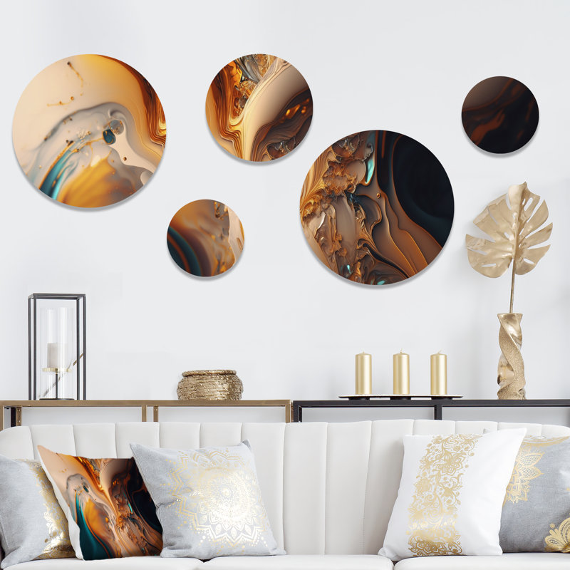 Abstract Wall Decor on Metal