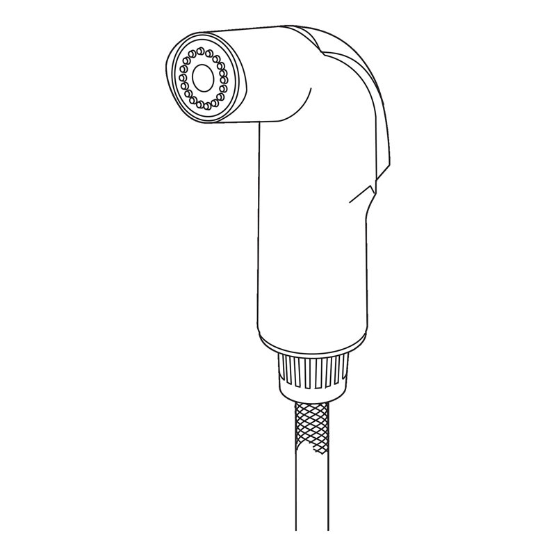 Collins Side Sprayer, Chrome