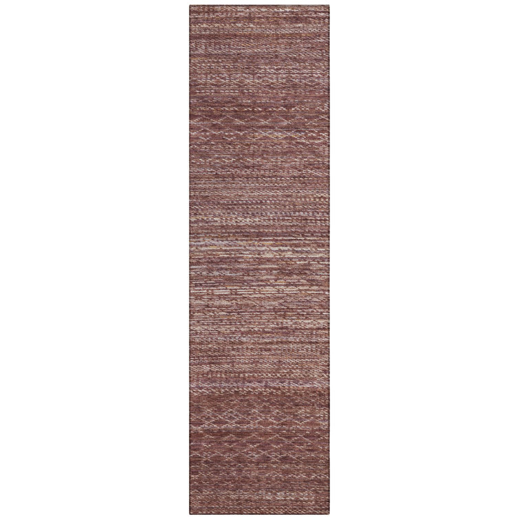 Machine Washable Indoor/Outdoor Colman ACN2150 Striped Rug