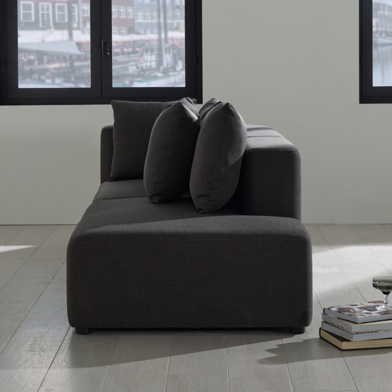 Oscar Upholstered Chaise Lounge, Left