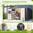 10x8 Ft Backyard Metal Tool Shed - Weather , Lockable Doors, Black For Garden, Patio, Lawn All Spacious, Backyard,-118823257-118823259