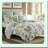 Serenity Blue Cotton Sham - Pre-Washed Bedding with Envelope Closure for Extra Softness - Standard Size 21" x 27" - Palm Design