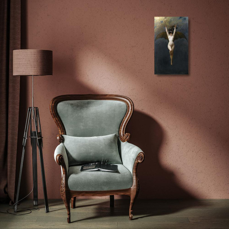 «The Bat-Woman» par Albert Joseph Pénot - Art mural sur toile tendue avec châssis, H 18 po x l 14 po