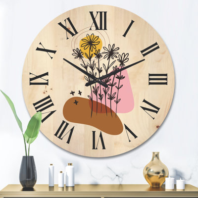 Horloge murale élémentaire