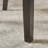 Set Of 2, Upholstered Counter Height Barstools With Nailhead Trim, Dark Charcoal And Walnut, Fabric