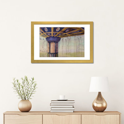 Détail, Manège à balançoires - Reproduction d'art mural - Papier d'art encadré