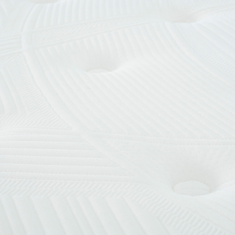 10 po Matelas à ressorts ensachés - mousse de soutien pleine grandeur blanc / gris avec soulagement de la mémoire en gel et dispersion de la chaleur