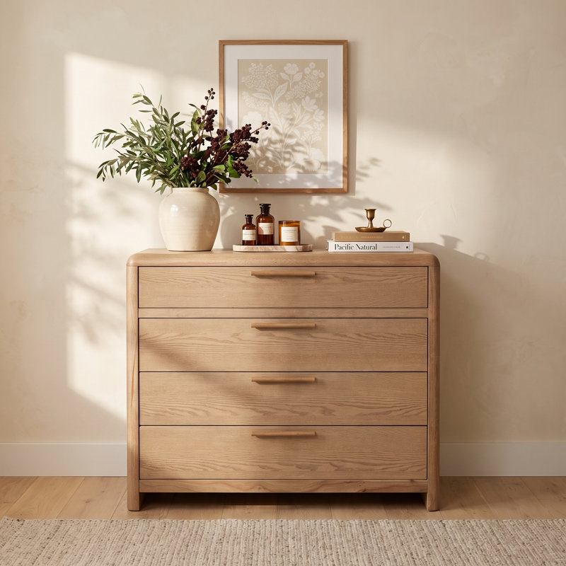 Furano Five Drawer Wood Chest