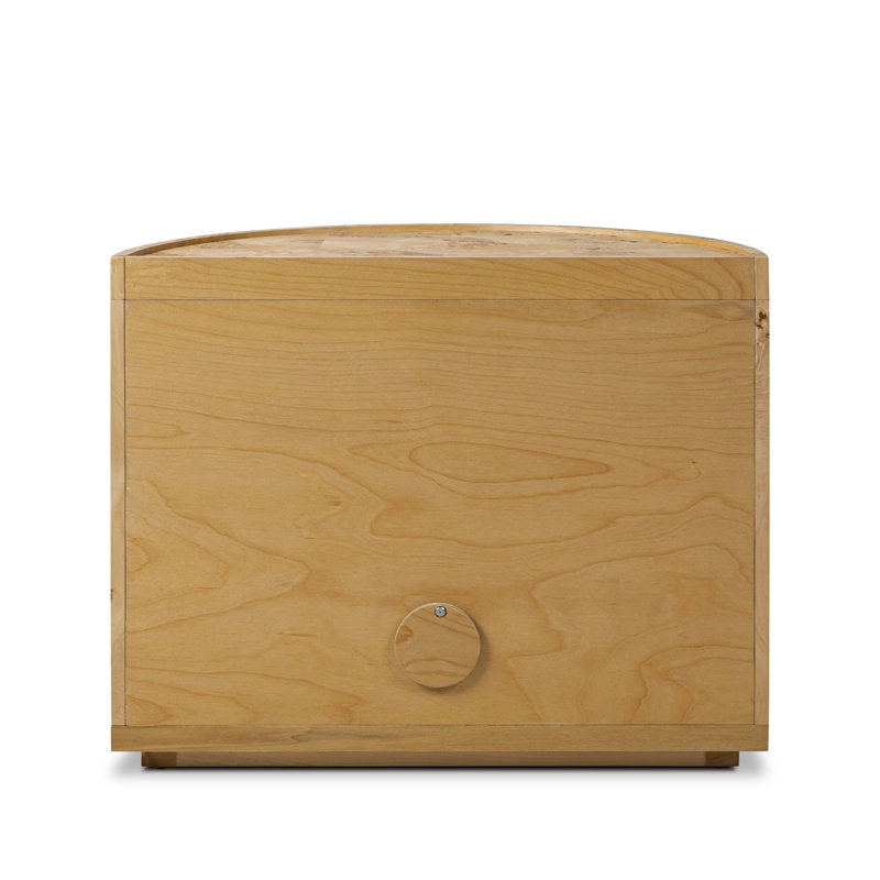 Ashton Nightstand-Natural Poplar Burl, Natural Poplar Burl