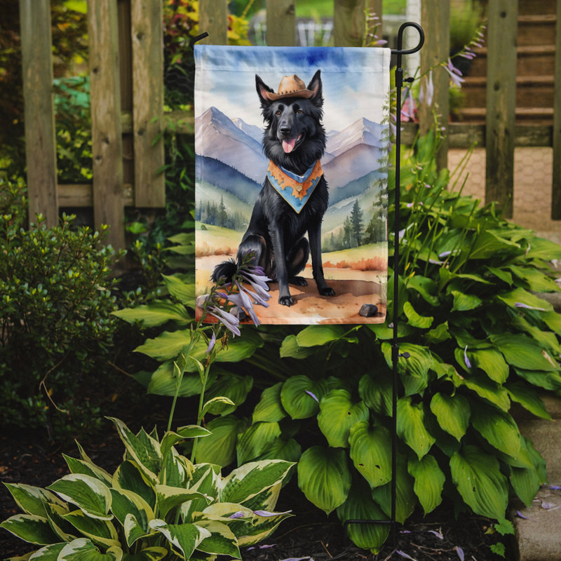 Drapeau Cowboy Welcome Garden, Berger belge