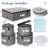 China Storage Containers For 12 Place Setting With Two Plate Bags, 5 Pcs Hard Shell Quilted China Storage Cases,Grey