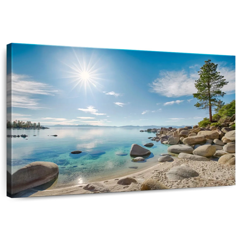 Ciel bleu d'Alvord Lake Tahoe, H 20 po x l 30 po