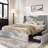  Losada 4-Drawer Upholstered Storage Bed with Wingback Headboard - Maximize Bedroom Space, No-Hassle Under Bed Storage,Full Size-1240918905-1240918906