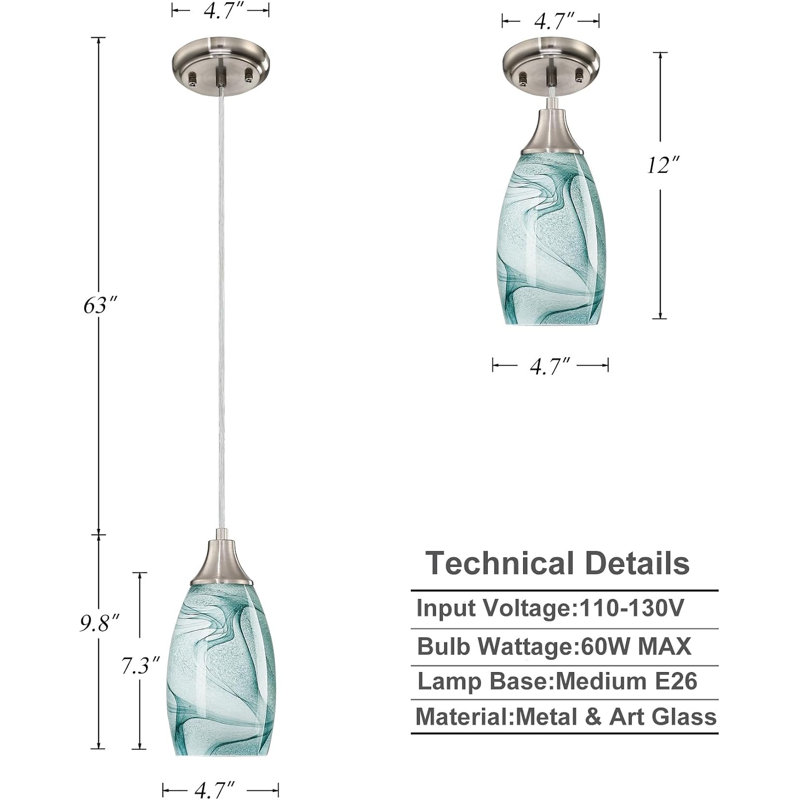 Luminaires suspendus pour îlot de cuisine