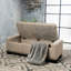 Style avec rangement élégant et pratique en tissu l 50,8 po x P 19,03 po x H 16,97 po avec des pieds brun foncé