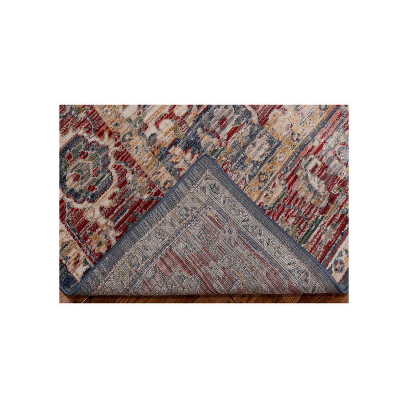 Oriental Machine-Made Blue / Red, Rectangle 9' x 12'6"