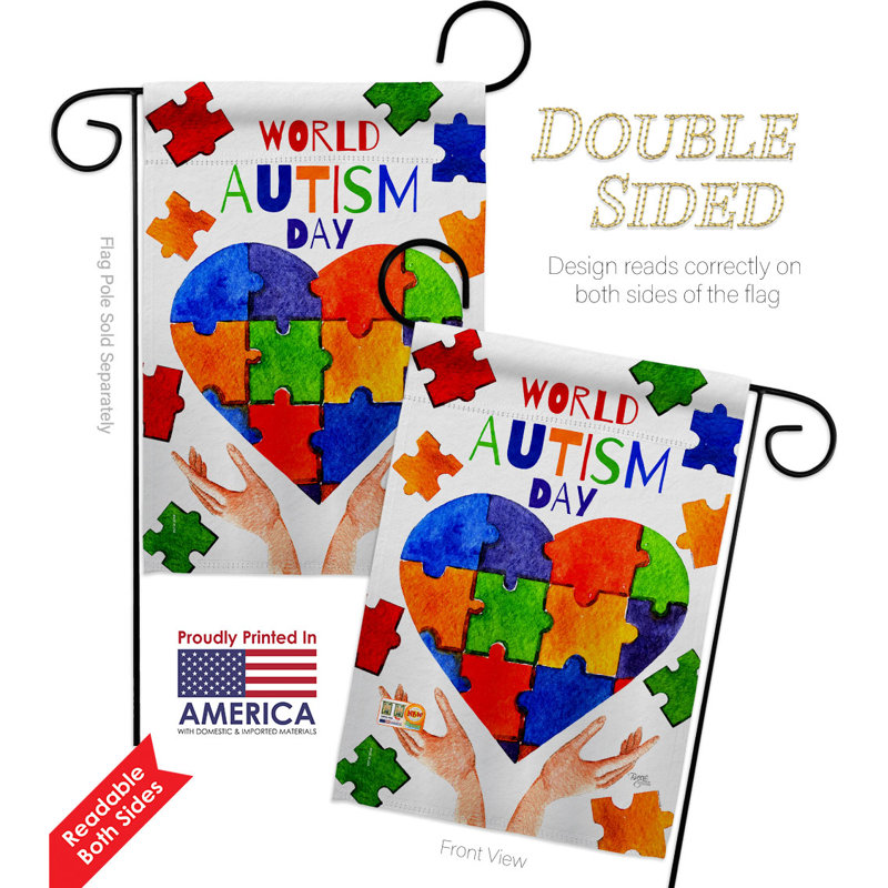 Double Sided 18.5 in. H x 13 in. W Polyester Garden flag