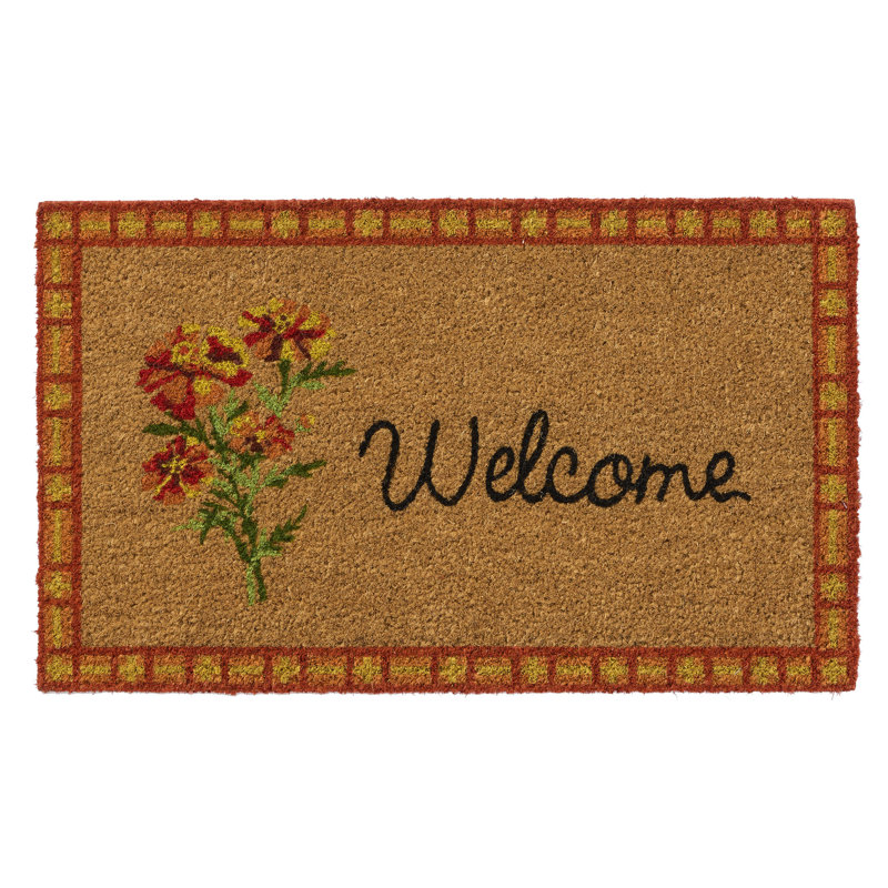 Marigold Welcome 18x30 Outdoor Doormat